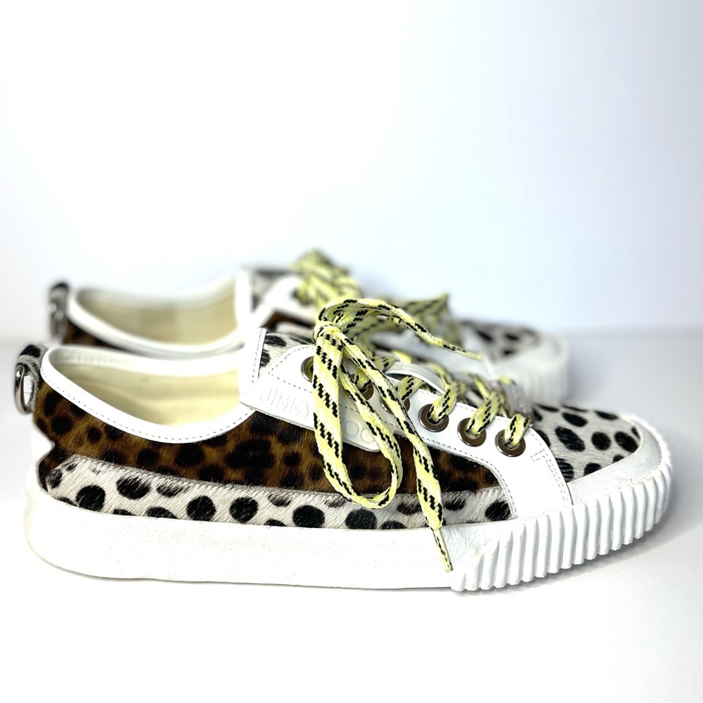 JIMMY CHOO Impala Animal Print Low Top Sneaker Trainer 38 EU 7.5 US